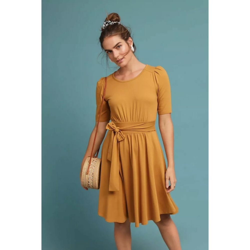 Maeve Anthropologie | Valencia Belted Dress Size Small Flawed